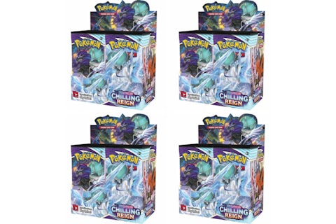 Pokmon TCG Sword & Shield Chilling Reign Booster Box 4x Lot - US Pokmon TCG Sword & Shield Chilling Reign Booster Box 4x Lot - US