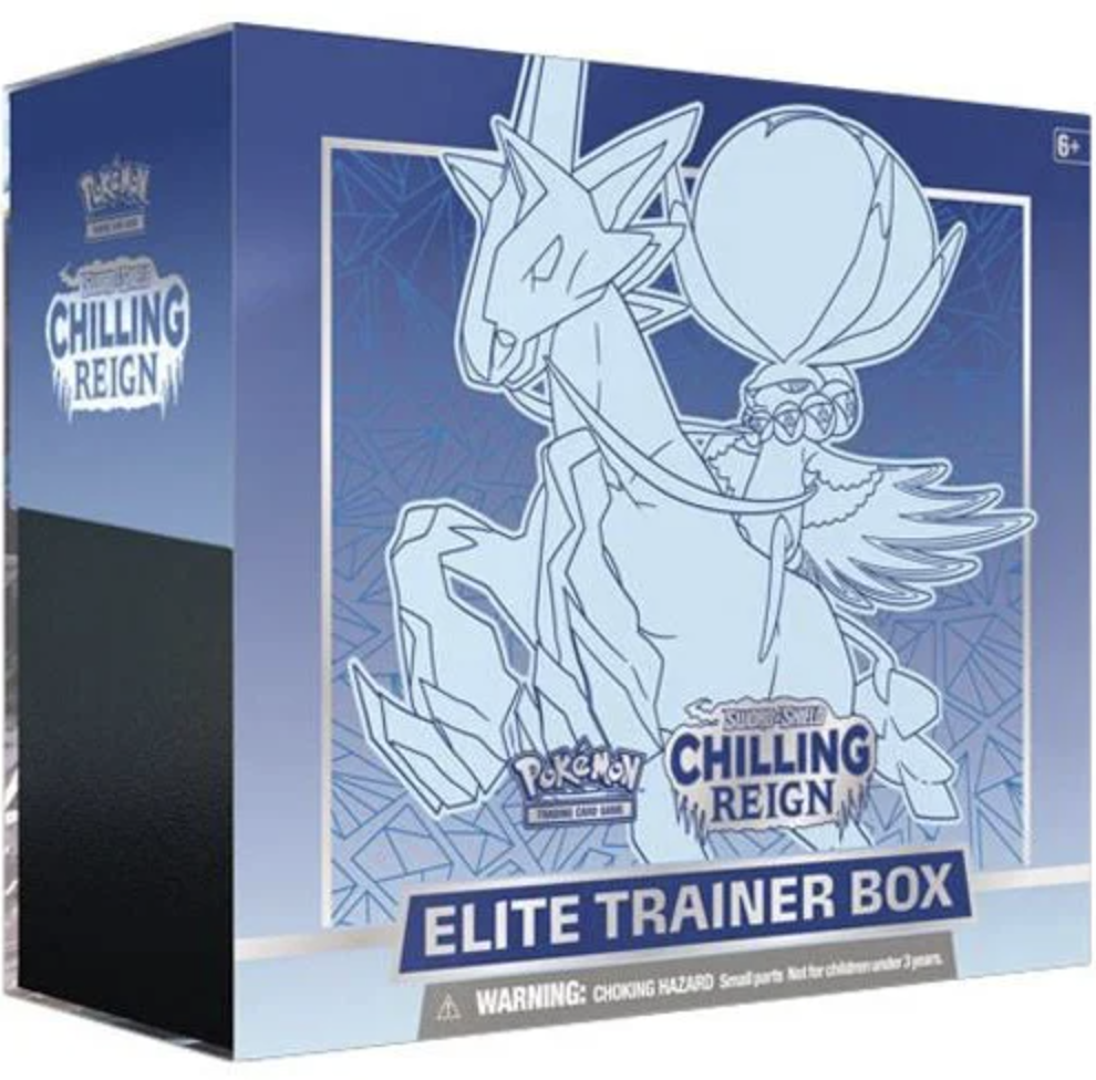Pokemon TCG Sword & Shield Chilling Reign Elite Trainer Box Ice Rider Calyrex 