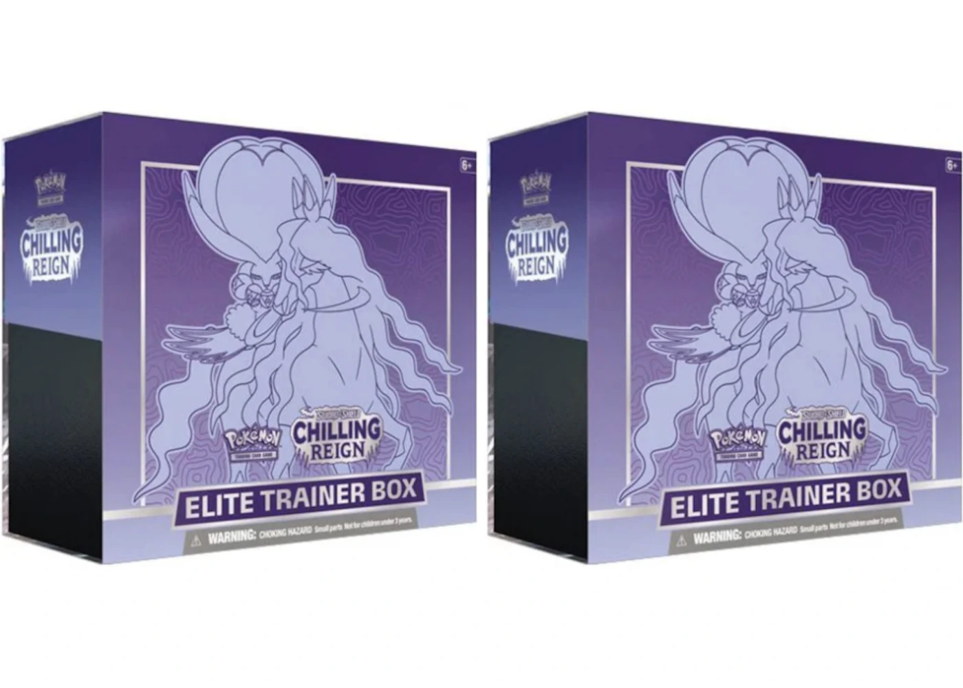 Pokmon TCG Sword & Shield Chilling Reign Elite Trainer Box (Shadow Rider Calyrex) 2x Lot - US Pokmon TCG Sword & Shield Chilling Reign Elite Trainer Box (Shadow Rider Calyrex) 2x Lot - US