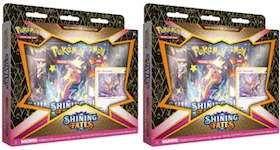 Pokémon TCG Sword & Shield Shining Fates Mad Party Pin Collection Bunnelby 2x Lot