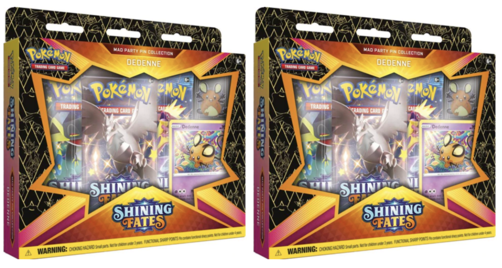 Pokémon TCG: Shining Fates Mad Party Pin Collection for sale online Dedenne Sealed Deck 30 Cards 