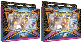 Pokémon TCG Sword & Shield Shining Fates Mad Party Pin Collection Galarian Mr. Rime 2x Lot