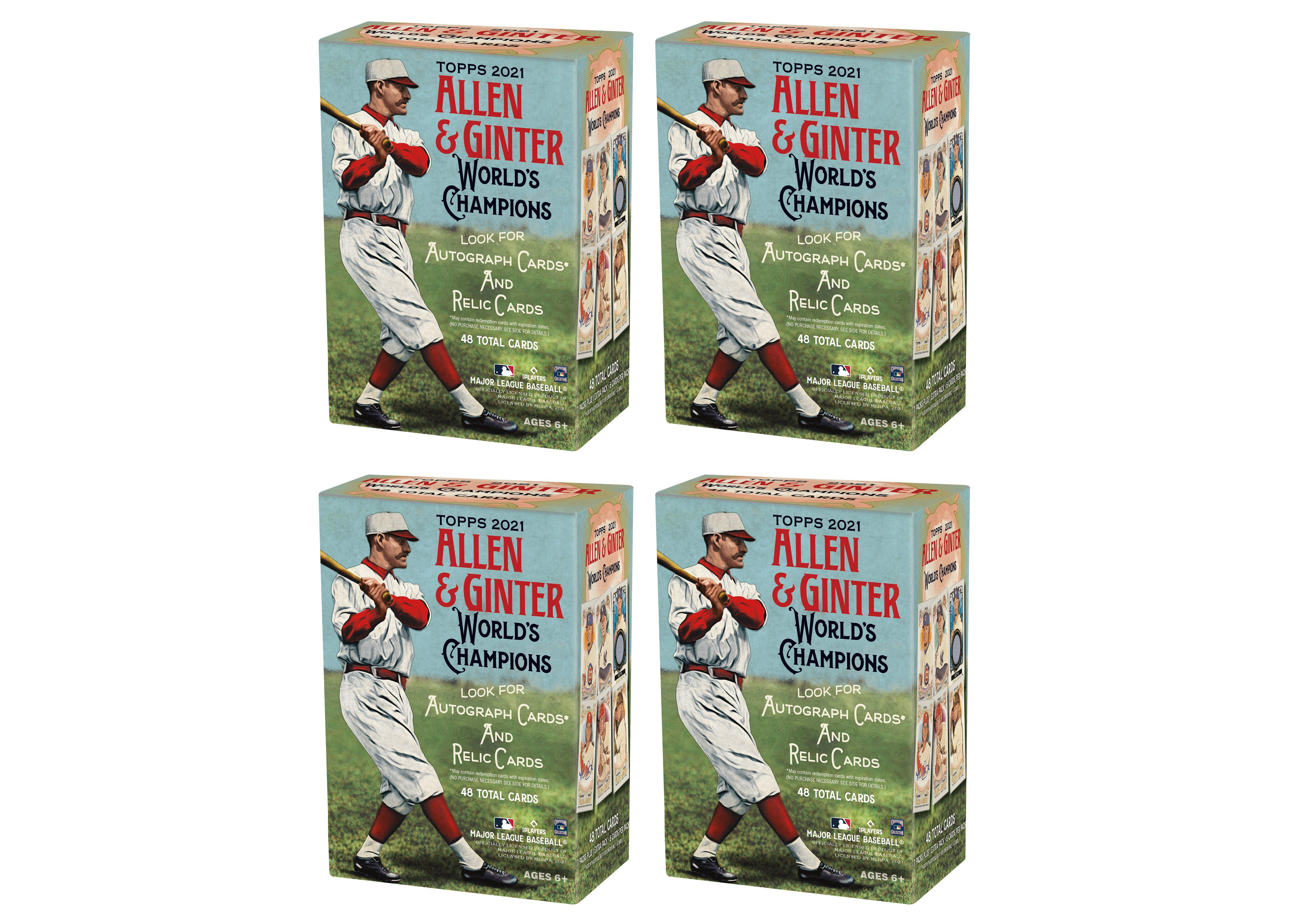 2021 Topps Allen u0026 Ginter Baseball Blaster Box 4x Lot