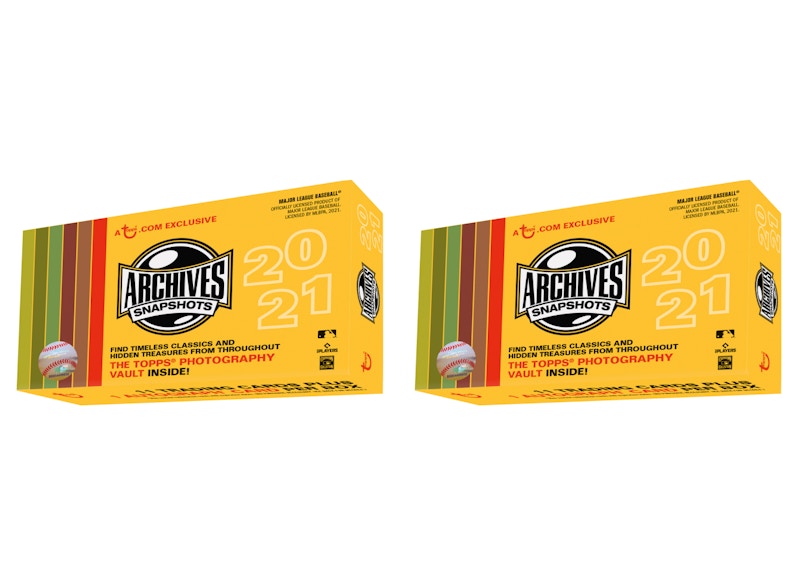 2021 Topps Archive Snapshots Caja de béisbol 2x Lote