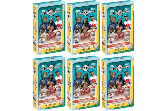 2021 Topps Big League Baseball Collector Box 6x Lot