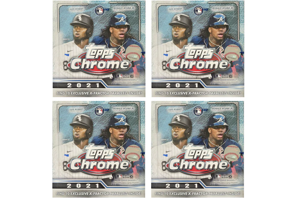 2021 Topps Chrome Baseball Mega Box 4x Lot