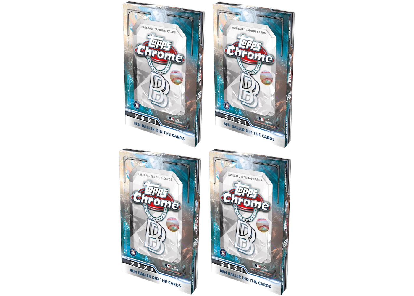 2021 Topps Chrome Ben Baller Baseball Hobby Box 4x Lot - 2021 - US