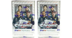 2021 Topps Chrome Formula 1 Racing Hobby Lite Box 2x Lot