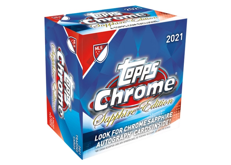 2021 Topps Chrome order MLS soccer Sapphire Hobby box