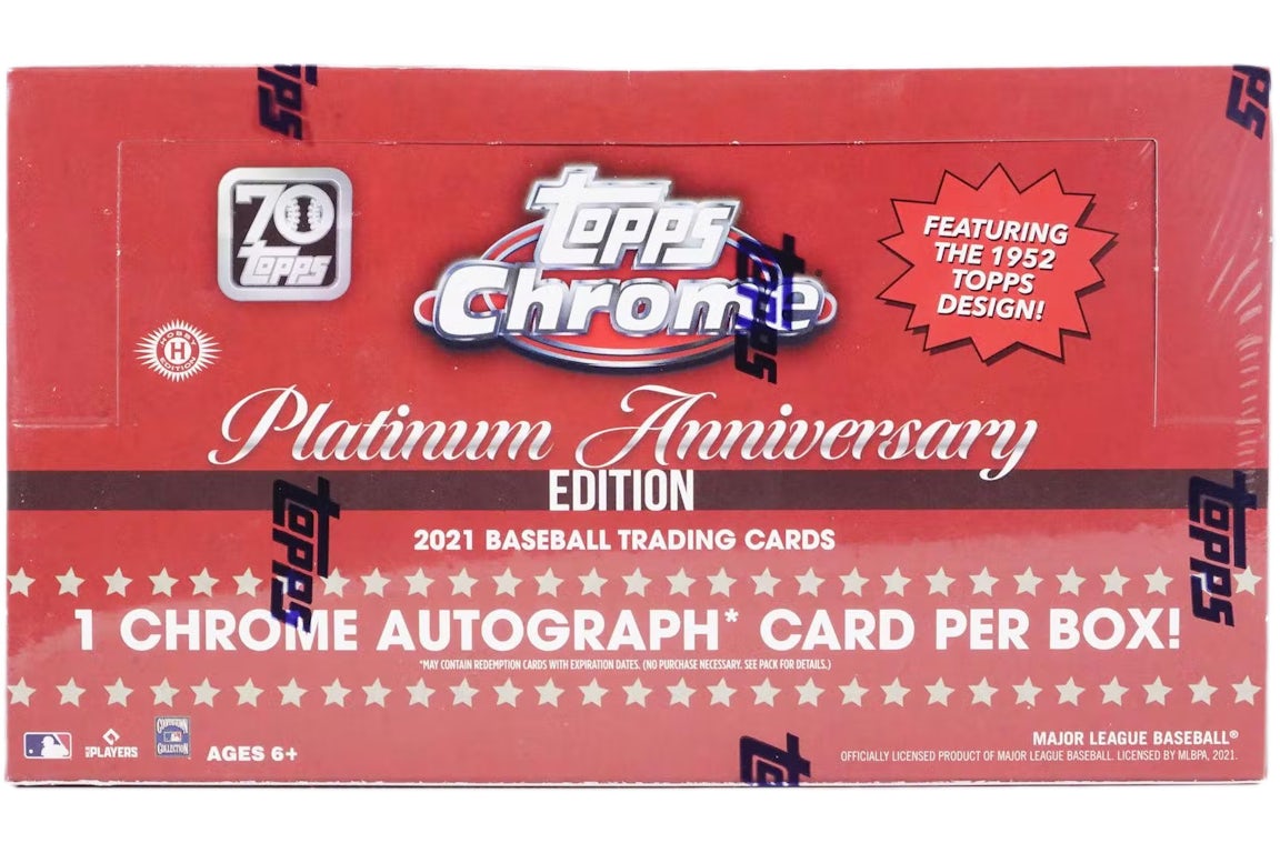 2021 Topps Chrome Platinum Anniversary Baseball Hobby Box