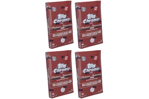 2021 Topps Chrome Platinum Anniversary Baseball Hobby Lite Box 4x Lot
