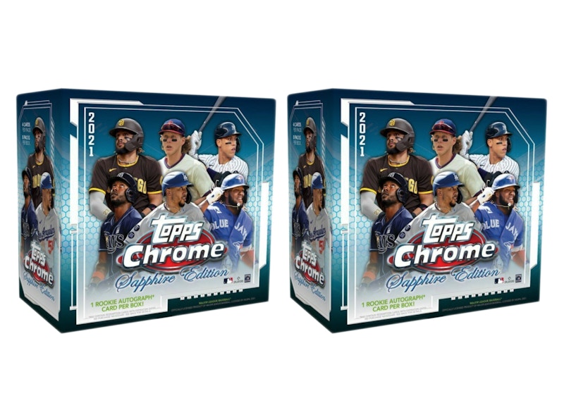 2021 Topps Chrome Sapphire Edition Baseball Box 2x Lot - 2021 - JP