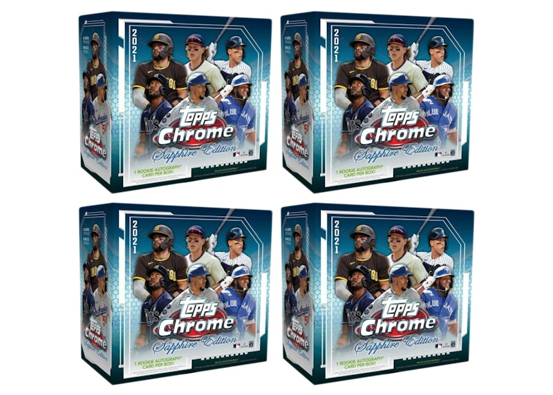 2021 Topps Chrome Sapphire Edition Baseball Box 4x Lot