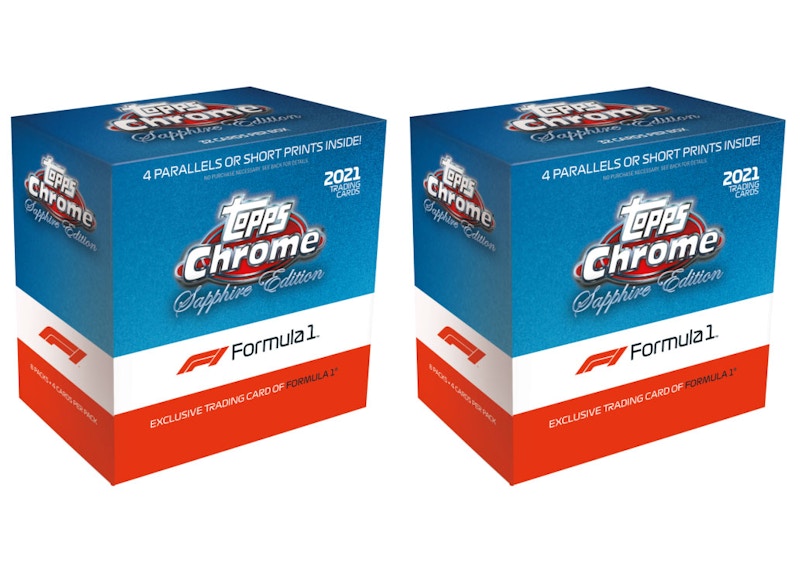 2021 Topps Chrome Sapphire Edition Formula 1 Racing Box 2x Lot