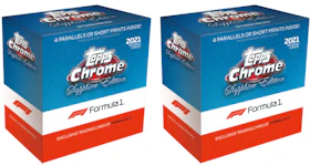 2021 Topps Chrome Sapphire Edition Formula 1 Racing Box 2x Lot