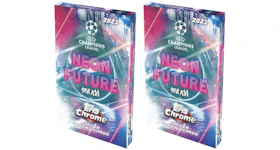 2021 Topps Chrome Steve Aoki UEFA Champions League Soccer Hobby Box 2x Lot