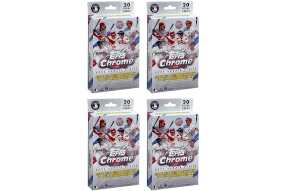2021 Topps Chrome Update Baseball Hanger Box 4x Lot