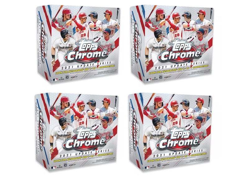 2021 Topps Chrome Update Baseball Mega Box 4x Lot - 2021 - US