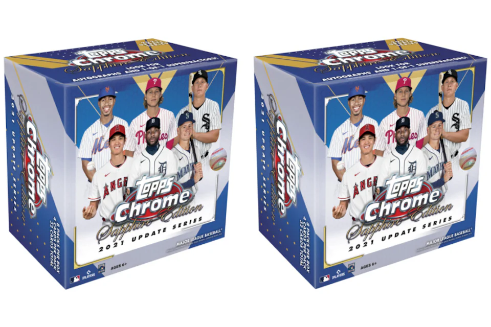2021 Topps Chrome Update Sapphire Edition Baseball Box 2x Lot