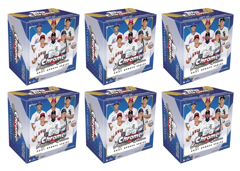 2021 Topps Chrome Update Sapphire Edition Baseball Box 6x Lot 2021