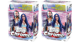 2021 Topps Chrome WWE Wrestling Blaster Box 2x Lot