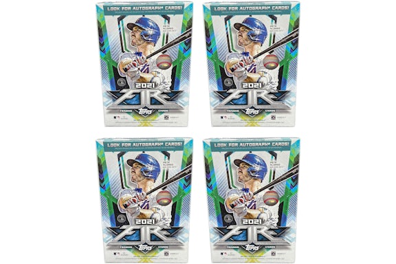 2021 Topps Fire Baseball Blaster Box 4x Lote