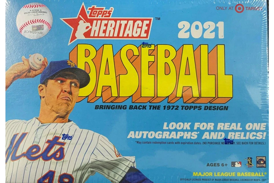 2021 Topps Heritage Baseball Target Mega Box (17 Packs)
