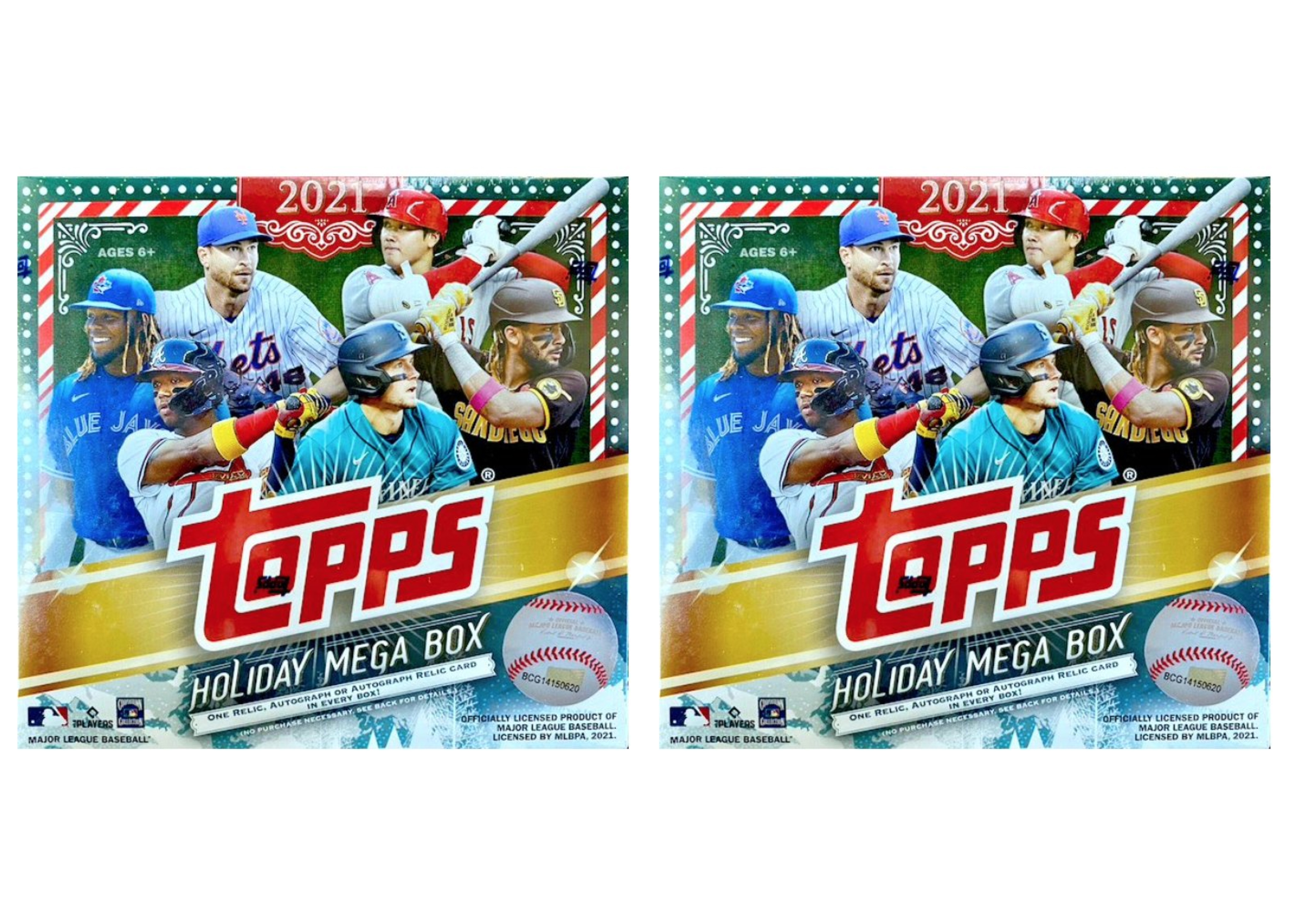 2021 Topps Holiday Baseball Mega Box 2x Lot - 2021 - US