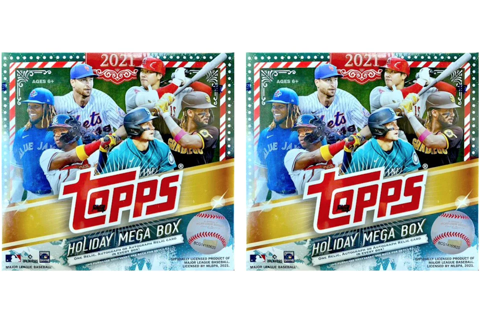 2021 Topps Holiday Baseball Mega Box 2x Lot