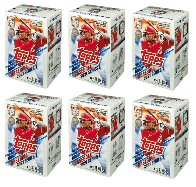 2021 Topps Serie 1 Baseball Blaster Scatola 6x Lotto