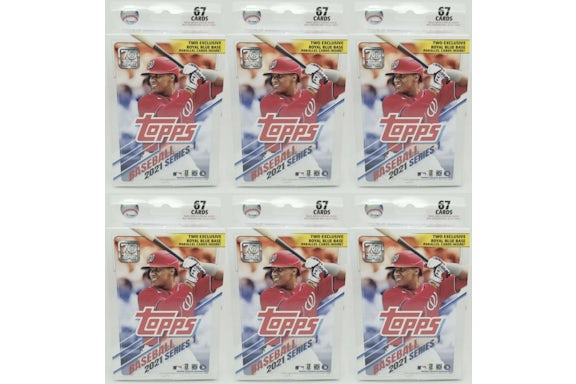 2021 Topps Serie 1 Caja de Suspensión de Béisbol 6x Lote