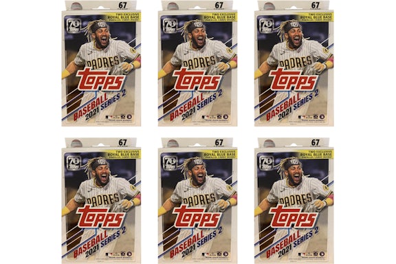 2021 Topps Serie 2 Baseball-Kleiderbügel-Box 6x Lot