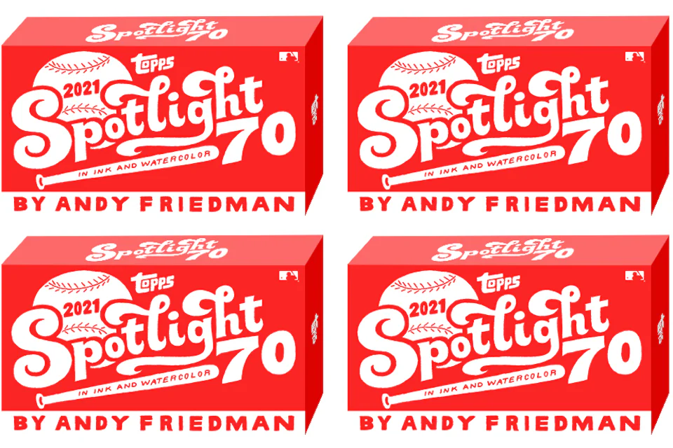 2021 Topps Spotlight 70 by Andy Friedman Baseball Box 4x Lot