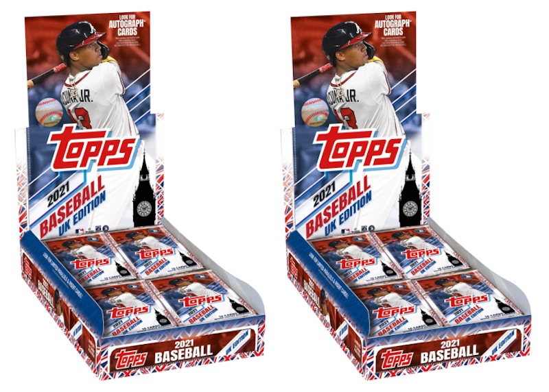 2021 Topps UK Edition Baseball Hobby Box 2x Lot