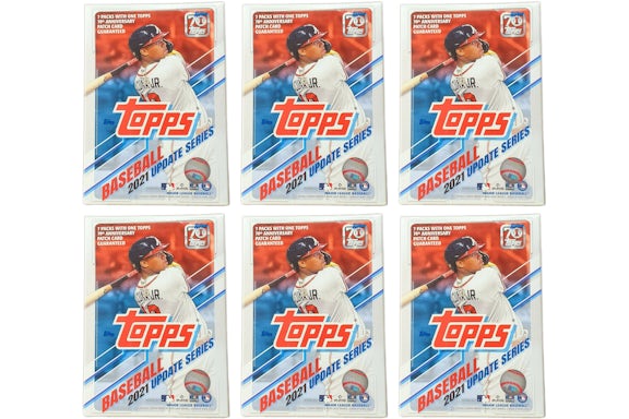 2021 Topps Update Series Baseball Blaster Box 6x Lot