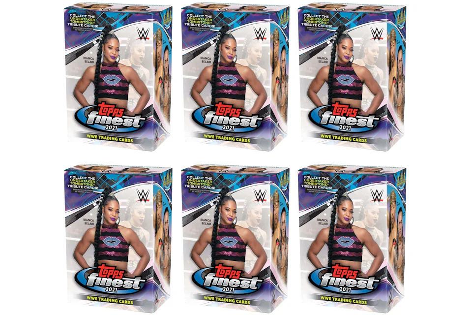 2021 Topps WWE Finest Wrestling Blaster Box 6x Lot