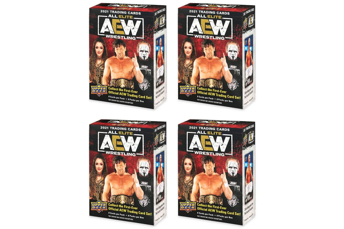 2021 Upper Deck All Elite Wrestling (AEW) Blaster Box 4x Lot