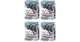 2021 Topps Chrome Baseball Blaster Box 4x Lot