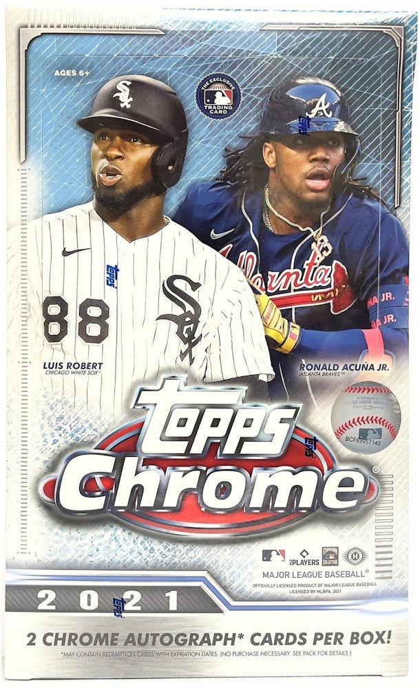 2021 Topps Chrome Baseball Hobby Box 2021