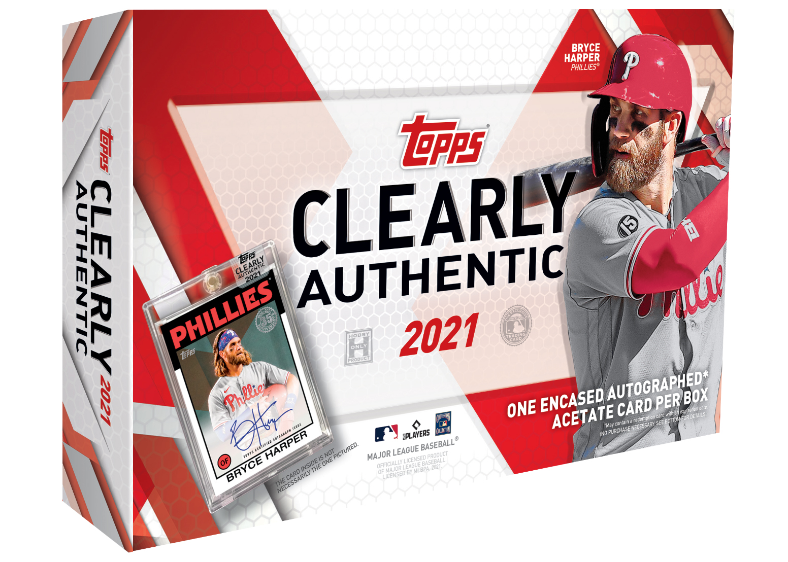 1 Card 2021 Topps Clearly Authentic Baseball Hobby Box 