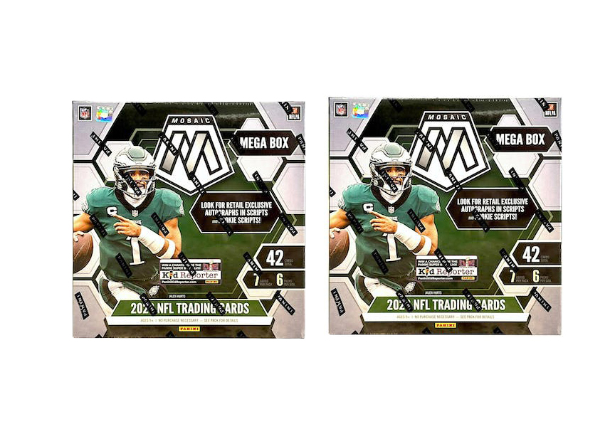 2022-2023 Panini Mosaic Football Mega Box 6x Lot - 2022-2023 - US