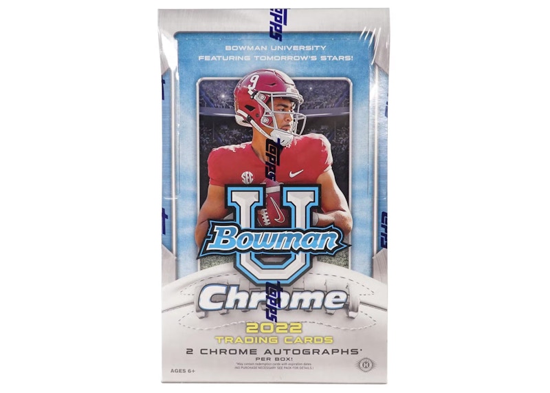 2022 Bowman Chrome University Football Hobby Box 202223 CN