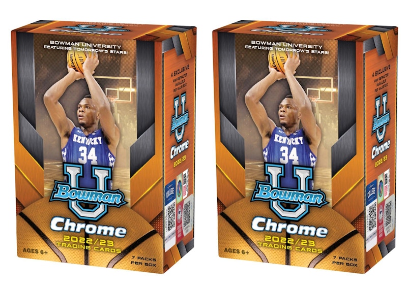 2022-23 Bowman University Chrome Basketball Blaster Box 2x