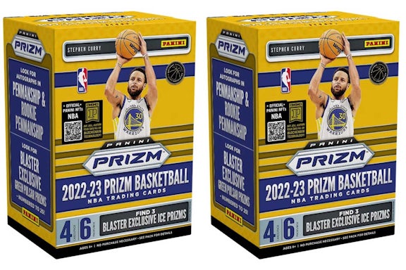2022-23 Panini Prizm Basket Blaster Box (Ice Prizms) 2x Lot