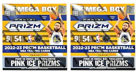 2022-23 Panini Prizm Basketball Mega Box (Pink Ice Prizms) 2x Lot