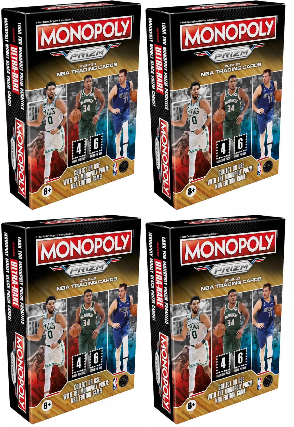 Monopoly Prizm: 2022-23 NBA Trading Cards Booster Box, 24 Panini Prizm  Trading Cards, Collect or Use with Monopoly Prizm: NBA Edition Board Game,  Ages 8+ 