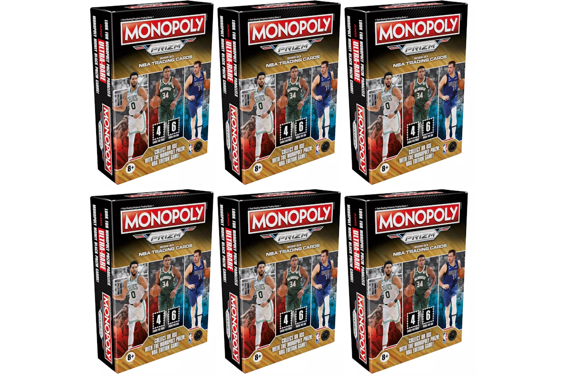 2022-23 Panini Prizm Monopoly Basketball Blaster Booster Box 6x Lot