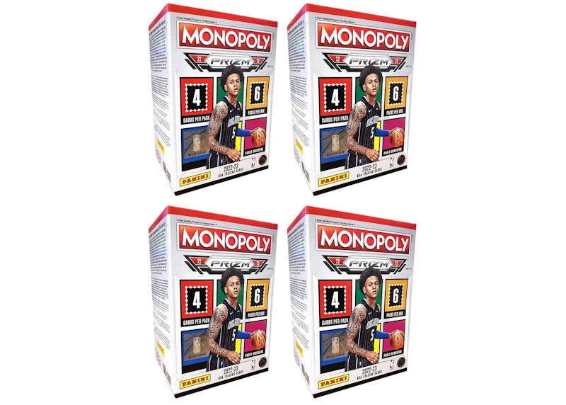 2022-23 Panini Prizm Monopoly Basketball Blaster Box 4x Lot - 2022