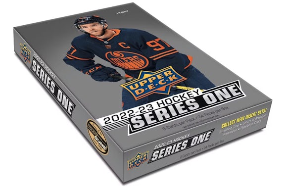 2022-23 Upper Deck Series 1 Caja de pasatiempos de hockey