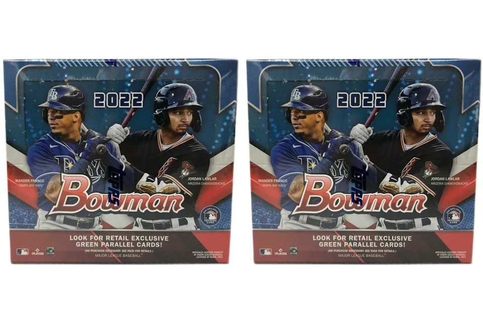 2022 Bowman Baseball 24 Pack Retail Box 2x Lot